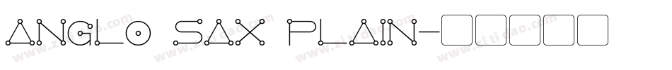 Anglo Sax Plain字体转换